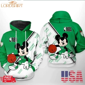 Nba Boston Celtics Nba Mickey Boston Celtics Hoodie Boston Celtics 3D Hoodie For Men Women