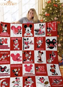 Nebraska Cornhuskers Disney Quilt Blanket