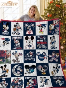 New England Patriots Disney Quilt Blanket