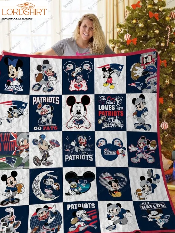 New England Patriots Disney Quilt Blanket