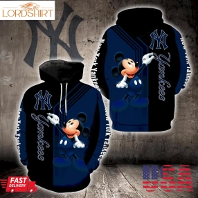 New York Yankees Mickey Mouse Full Print K1346 Hoodie