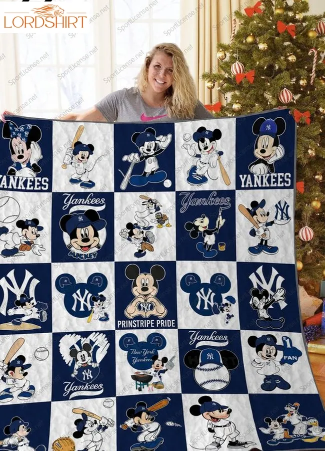 New York Yankees+Mickey Quilt Blanket