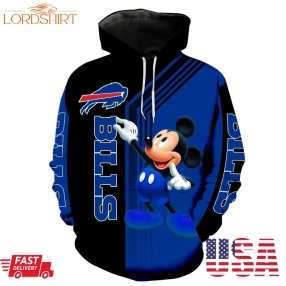 Nfl Buffalo Bills Mickey Limited Full Printed 3D Hoodie