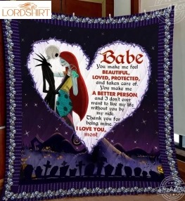 Nightmare Babe Thank You For Being Mine 3D Quilt Blanket