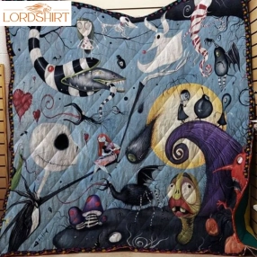 Nightmare Before Christmas Kingdom Fabric 3D Customized Quilt Blanket