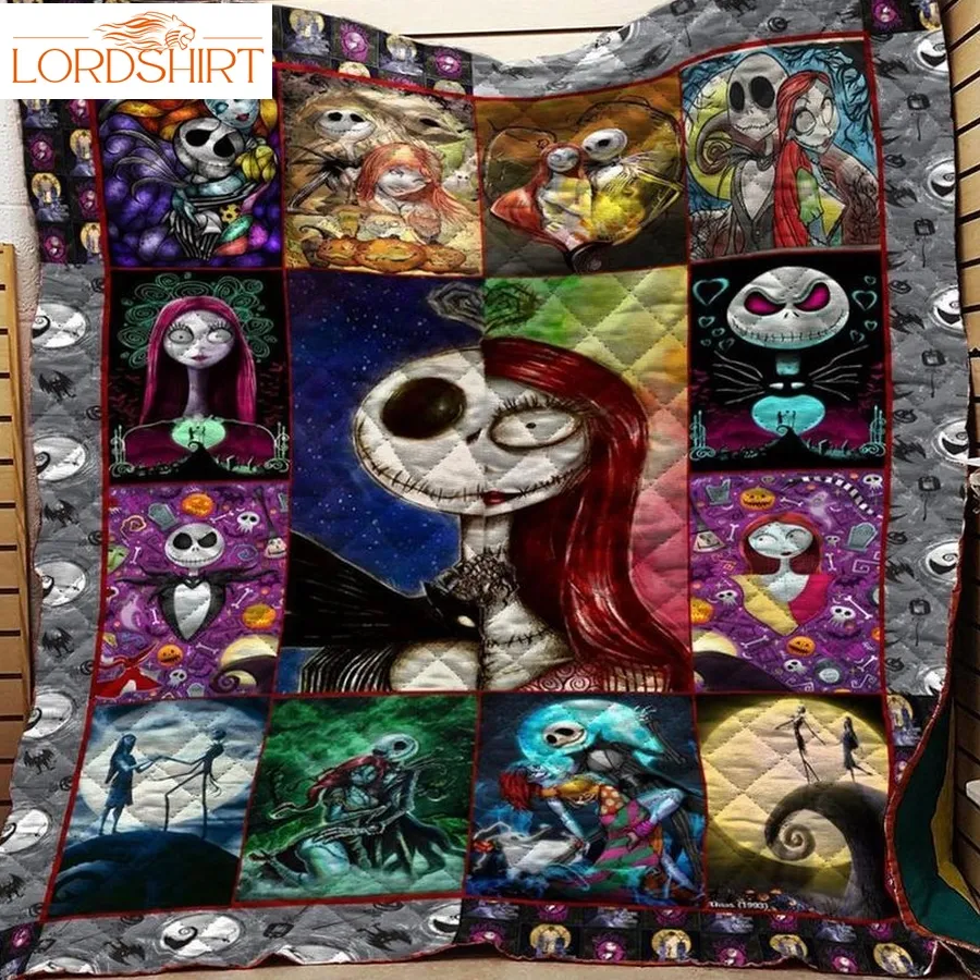 Nightmare Before Christmas Quilt Blanket A