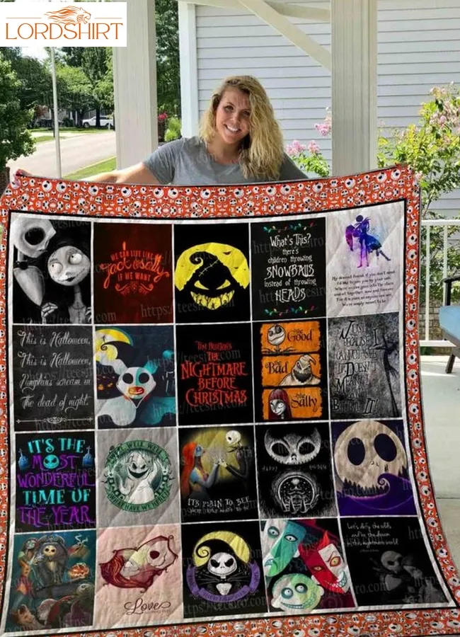 Nightmare Before Xmas 3D Quilt Blanket