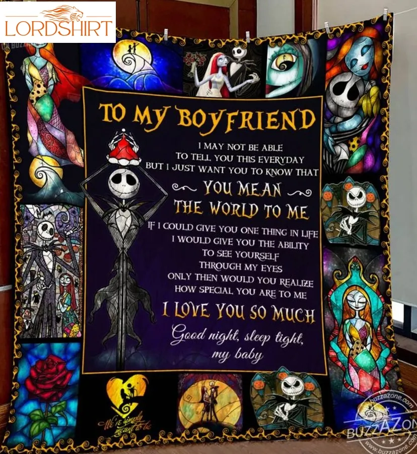 Nightmare Boyfriend You Mean The World To Me 3D Quilt Blanket