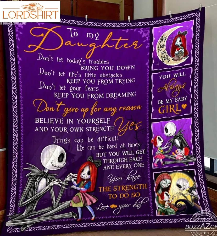 Nightmare Daughter Dad Don't Give 3D Quilt Blanket