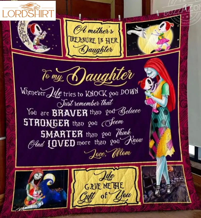 Nightmare Daughter Mom Knock You Down 3D Quilt Blanket