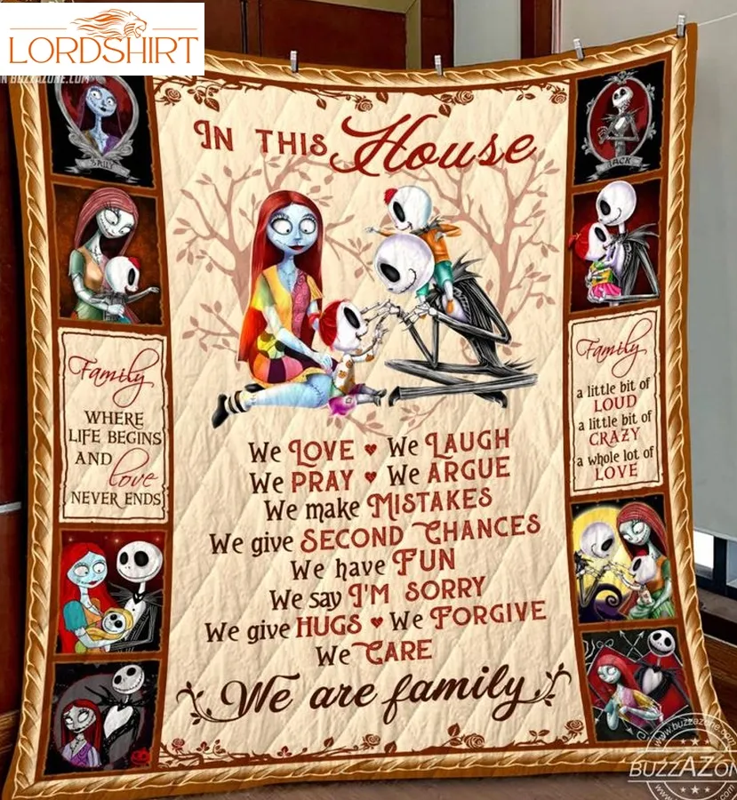 Nightmare In This Home 3D Quilt Blanket