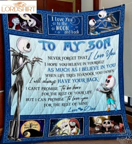 Nightmare Son Dad Have Your Back 3D Quilt Blanket