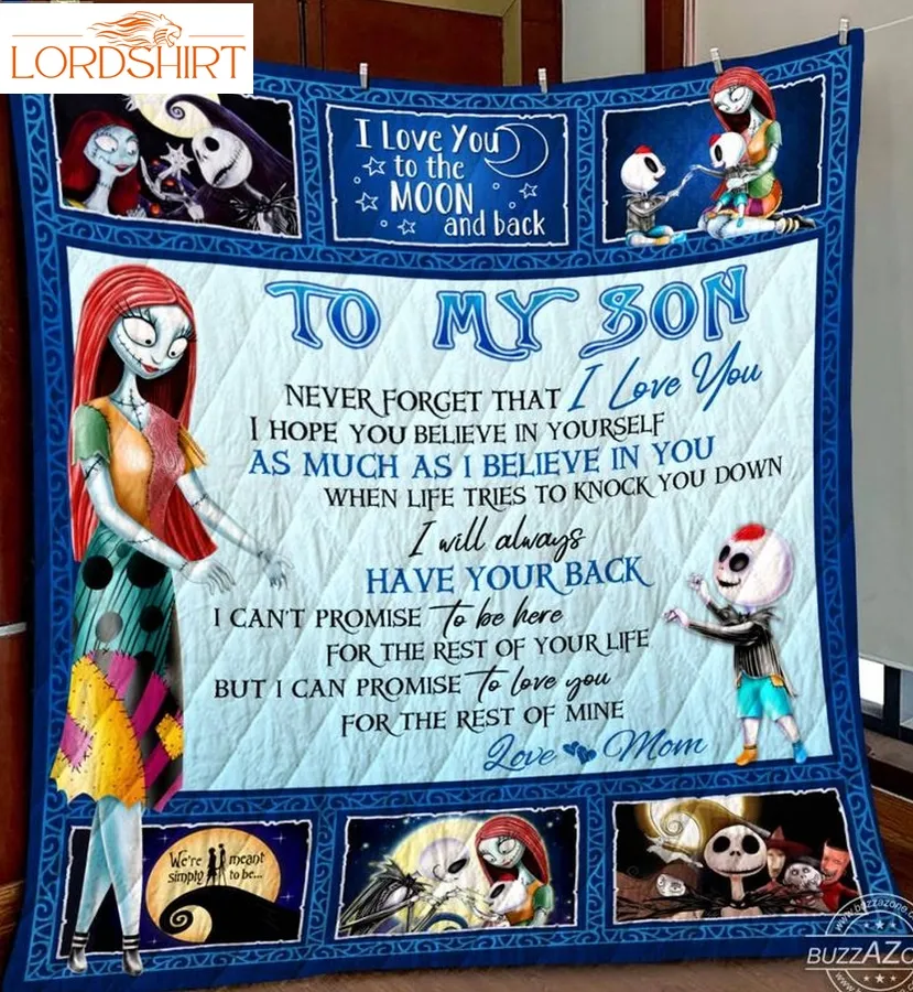 Nightmare Son Mom Have Your Back 3D Quilt Blanket