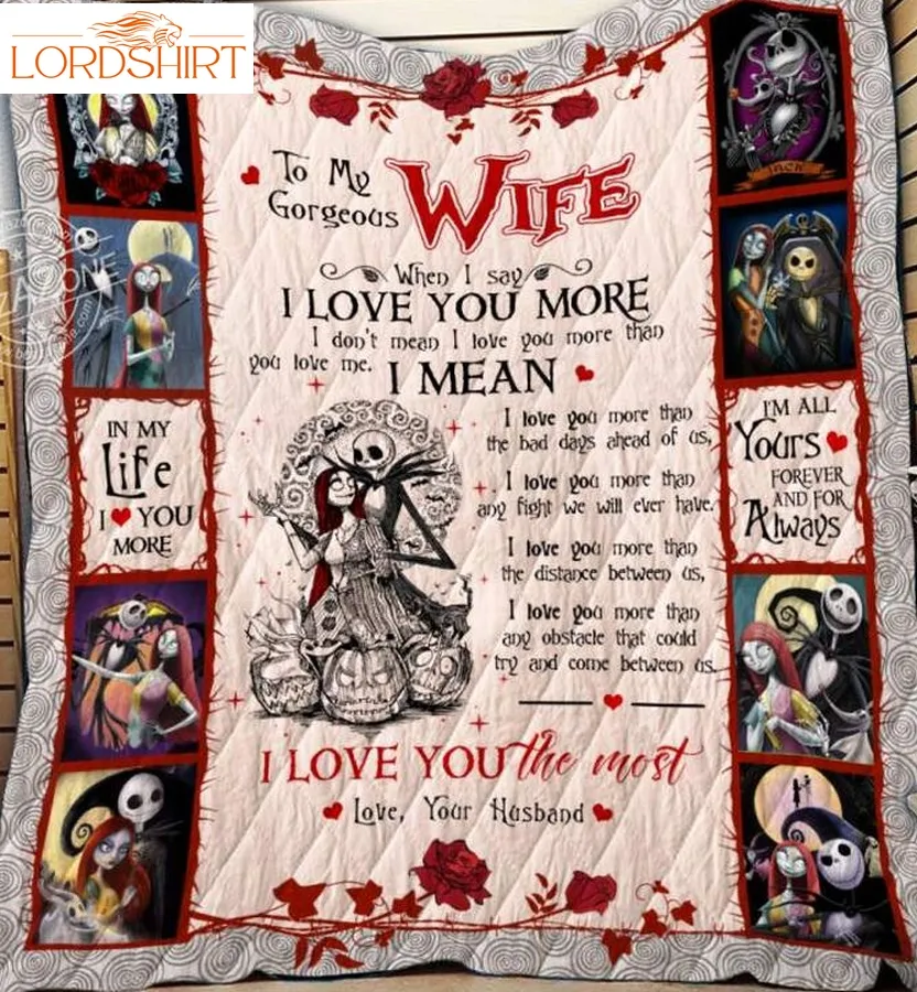 Nightmare Wife Love You Most 3D Quilt Blanket