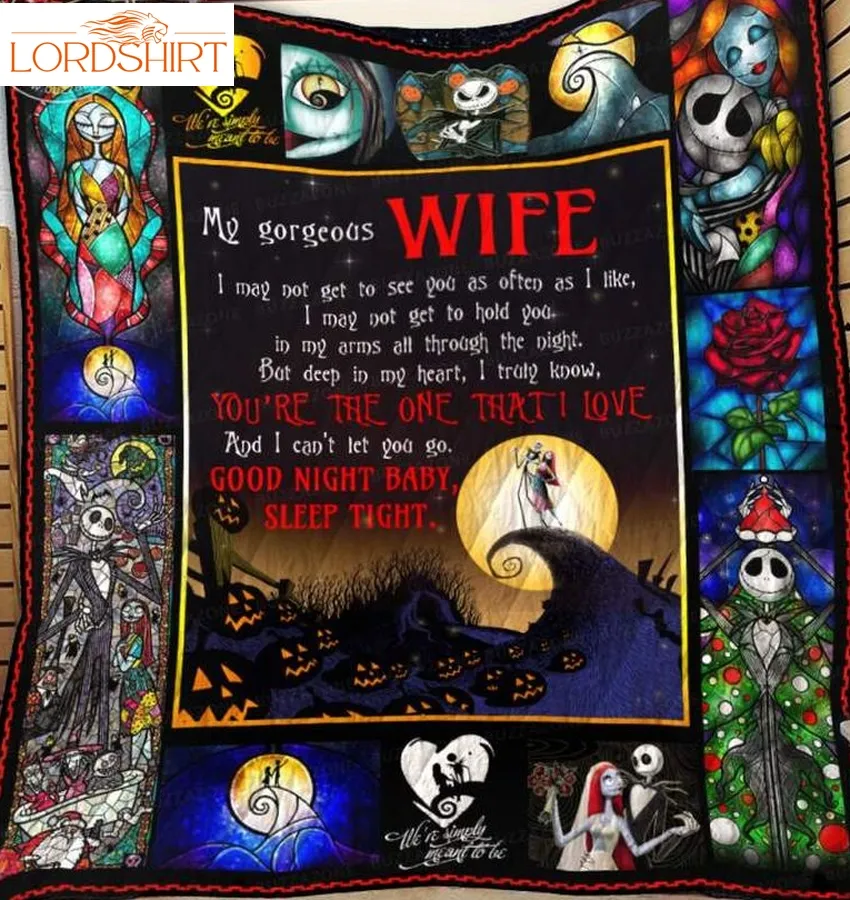 Nightmare Wife Sleep Tight 3D Quilt Blanket