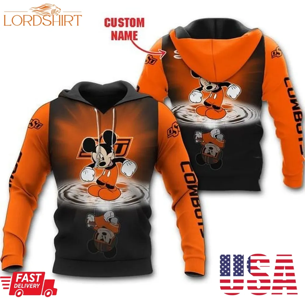 Oklahoma State Cowboys Mickey Custom Name Shirt, Hoodie, Sweatshirt