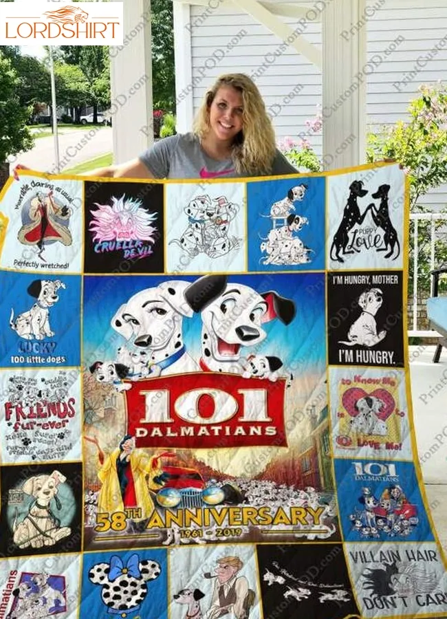 One Hundred And One Dalmatians 3D Customized Quilt Blanket