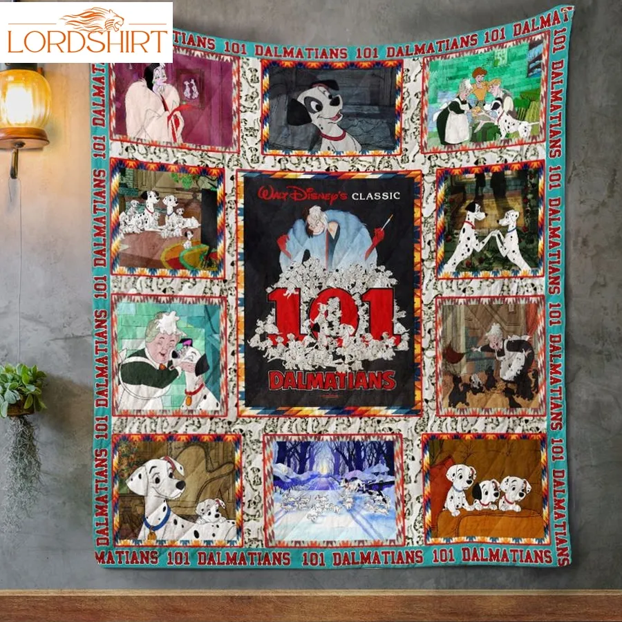 One Hundred And One Dalmatians Quilt Blanket Great Customized Blanket Gifts For Birthday Christmas Thanksgiving