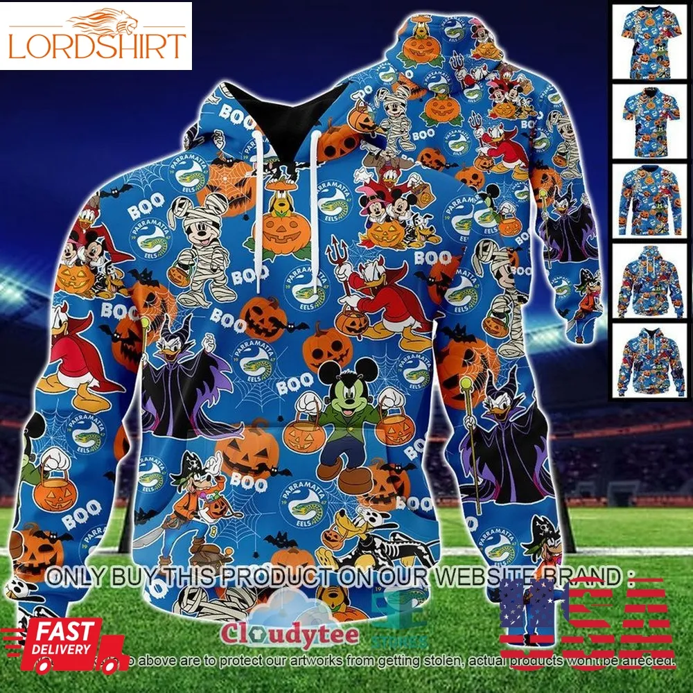 Parramatta Eels Mickey Friends Halloween Shirt, Hoodie  