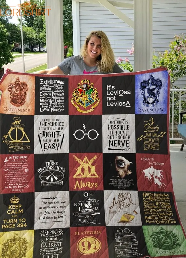 Pe Harry Potter T Shirt Quilt Blanket Ver 25