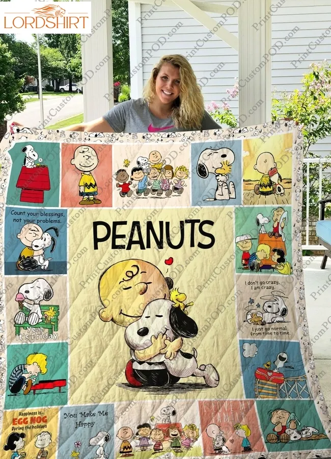 Peanuts Snoopy Quilt Blanket Gift Ideas For Fans Loves Snoopy