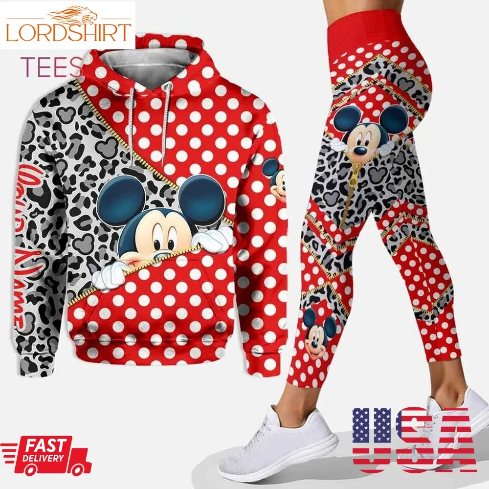 Personalized Mickey Mouse 3D Hoodie Leggings Set