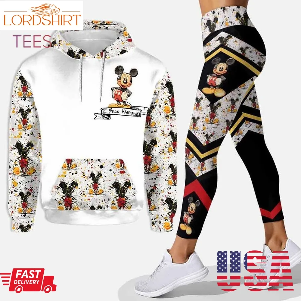 Personalized Mickey Mouse Hoodie And Leggings Set