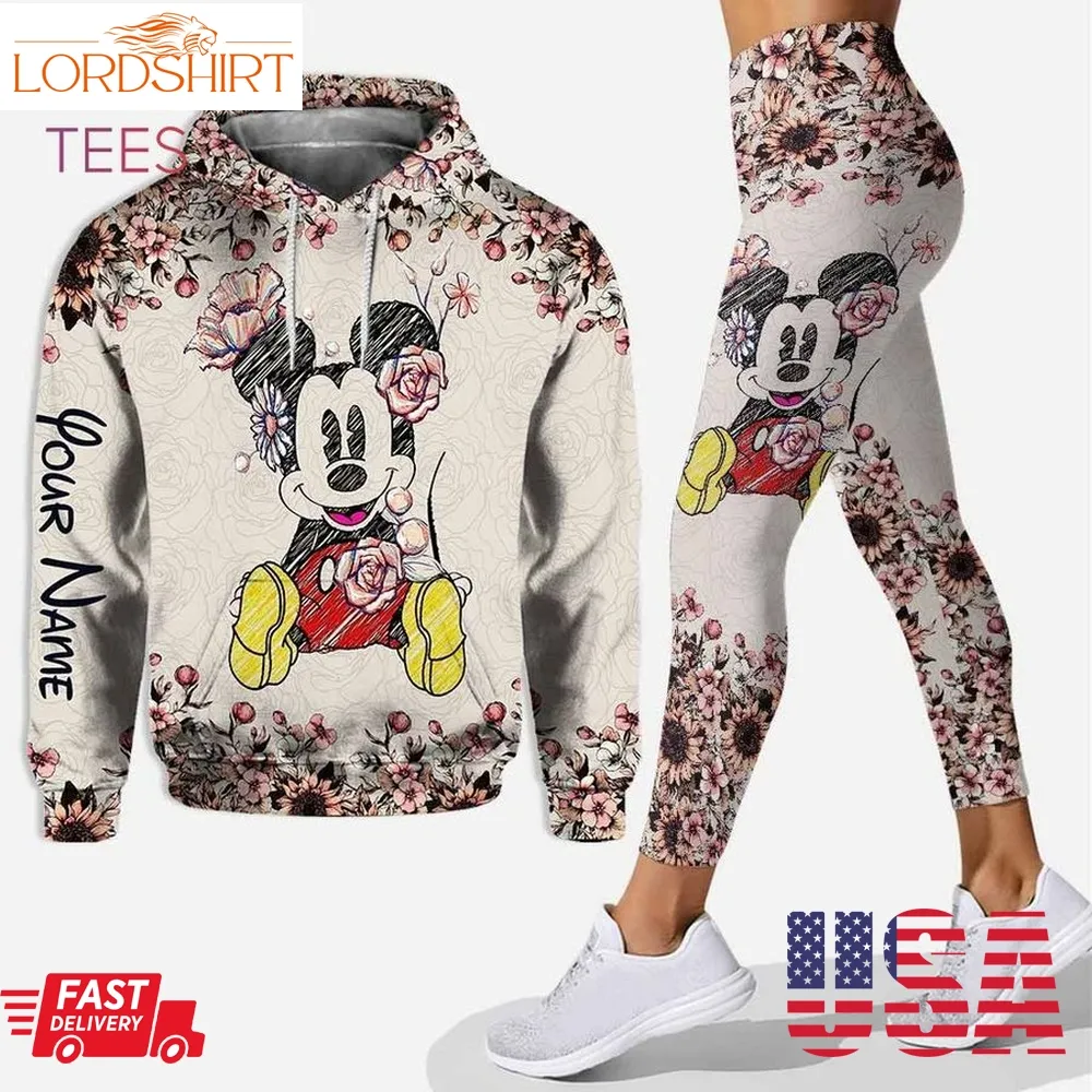 Personalized Mickey Mouse Hoodie Leggings Sets