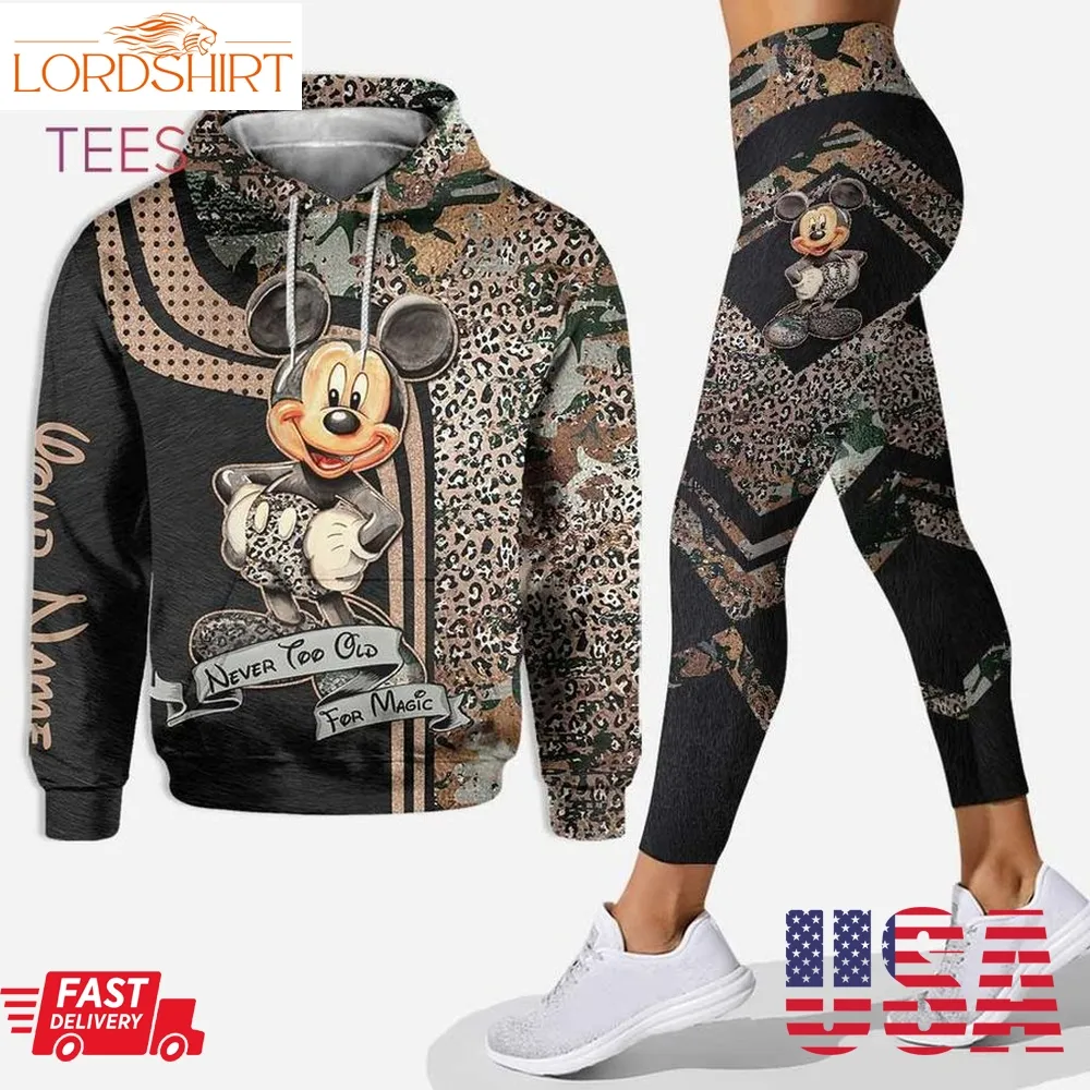 Personalized Mickey Mouse Hoodie Leggings