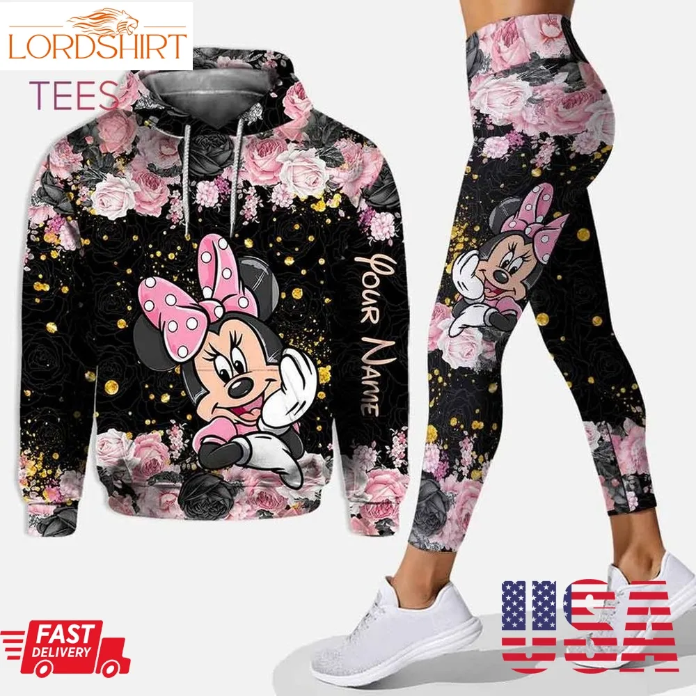 Personalized Minnie Mouse 3D Hoodie Leggings Pod Design