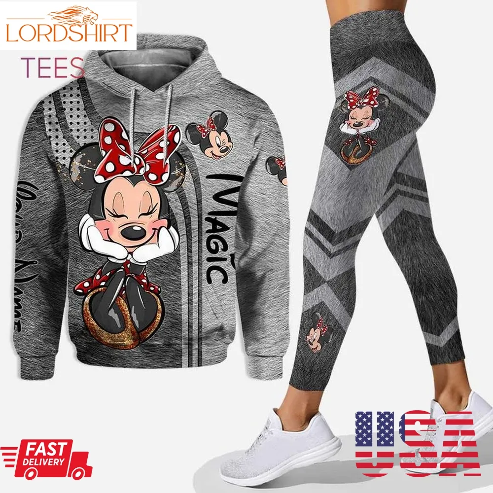 Personalized Minnie Mouse 3D Hoodie Leggings