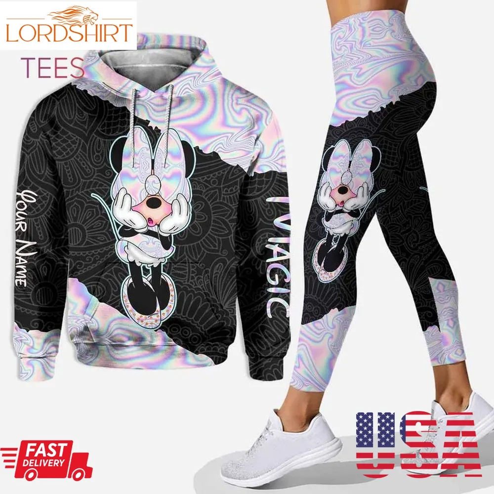 Personalized Minnie Mouse Hoodie Leggings 3D All Over Print Limited Edition