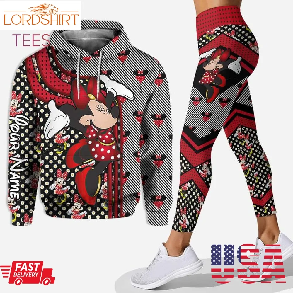 Personalized Minnie Mouse Hoodie Leggings Pod Design