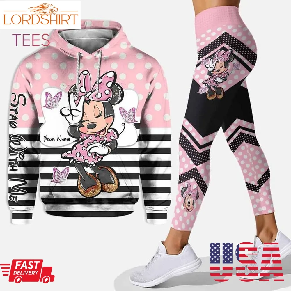 Personalized Minnie Mouse Hoodie Leggings Sets