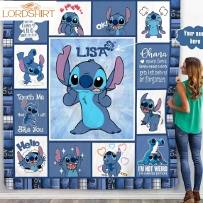 Personalized Stitch I'm Not Weird I'm Limited Edition Quilt