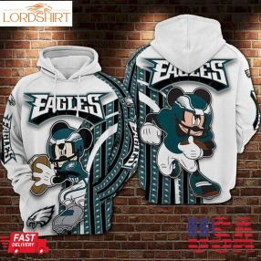 Philadelphia Eagles Nfl Football Mickey 3D Hoodie