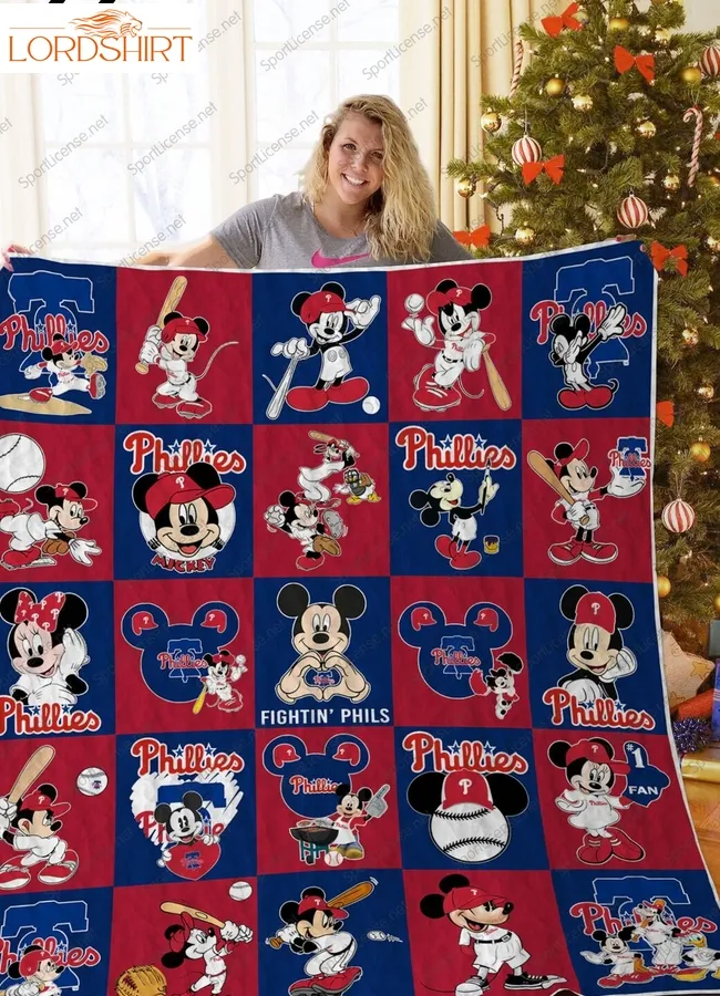 Philadelphia Phillies Disney Quilt Blanket