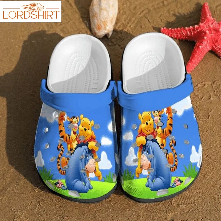 Pooh Bear Winnie The Pooh Gift Gift For Fan Classic Water Rubber Crocs Crocband Clogs