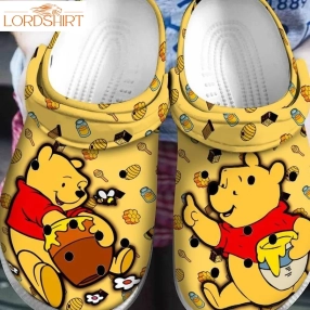 Pooh Cute Winnie The Pooh Rubber Crocs Crocband Clogs