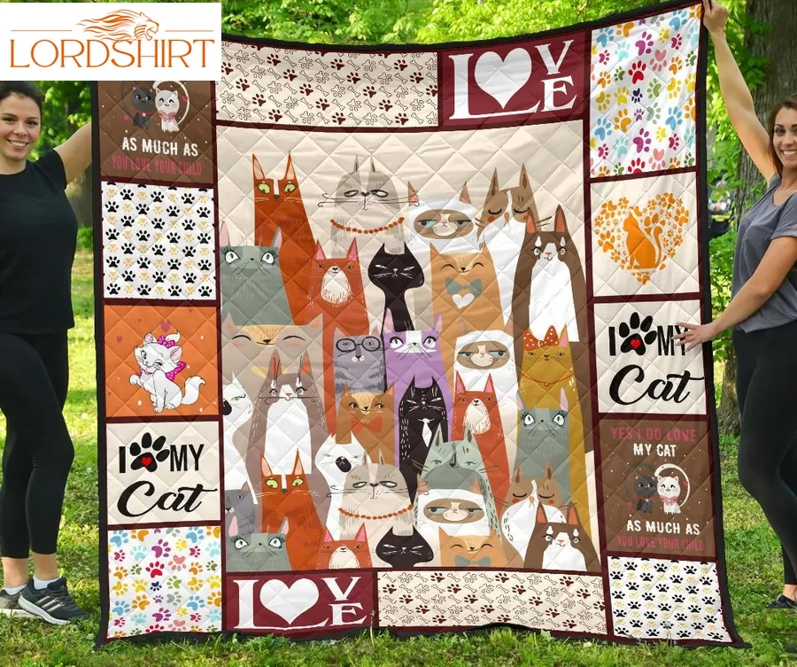 Purffect Cat 3D Quilt Blanket