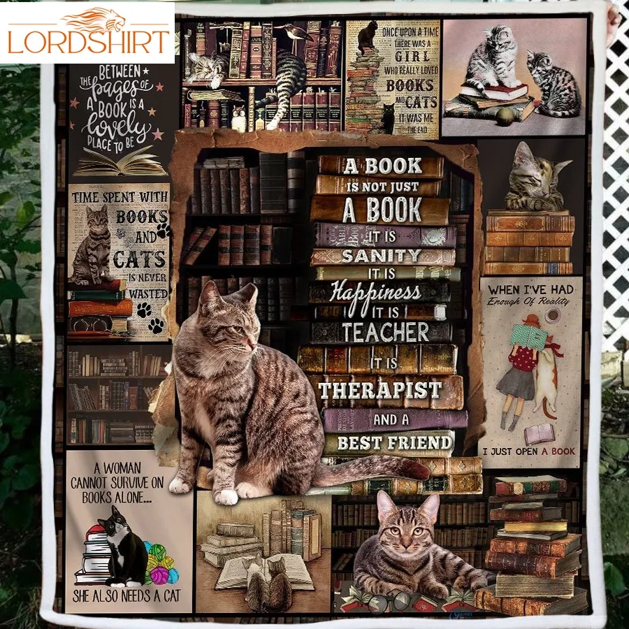 Reading Sofa Throw Blanket Time Spent With Cats And Books Is Never Wasted Bnl299b