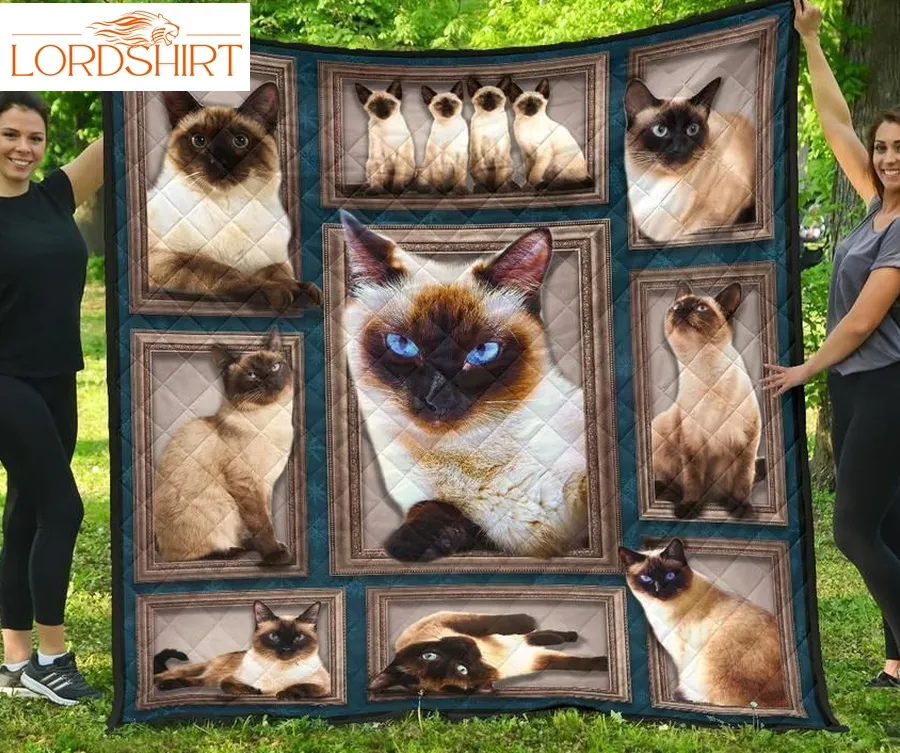 Siamese Cat 3D Customized Quilt