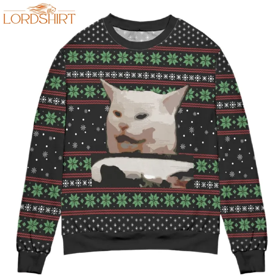 Smudge The Cat Ugly Christmas Sweater