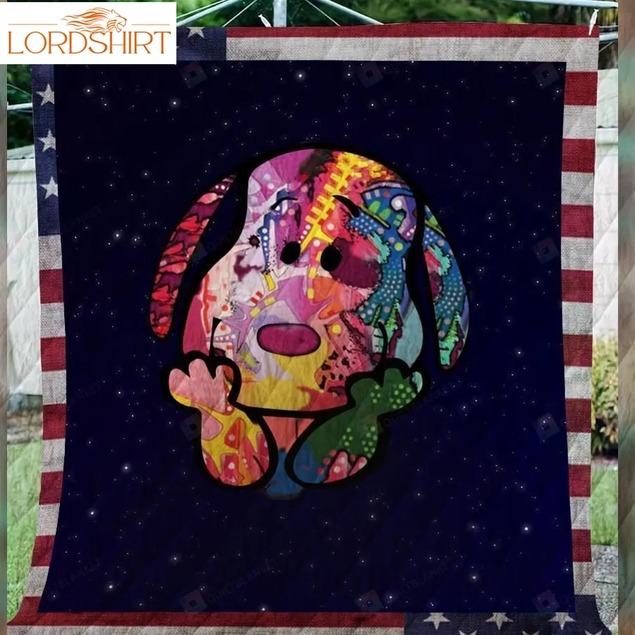 Snoopy America V1 Quilt Blanket