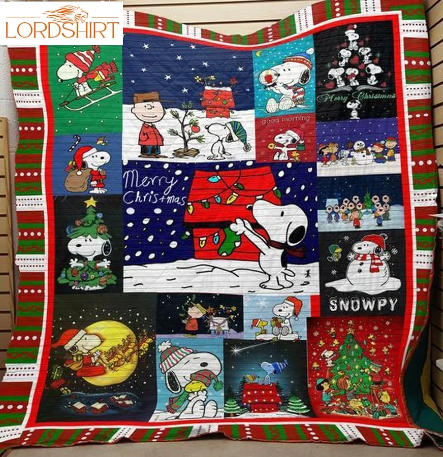 Snoopy Christmas 3D Customized Quilt Blanket