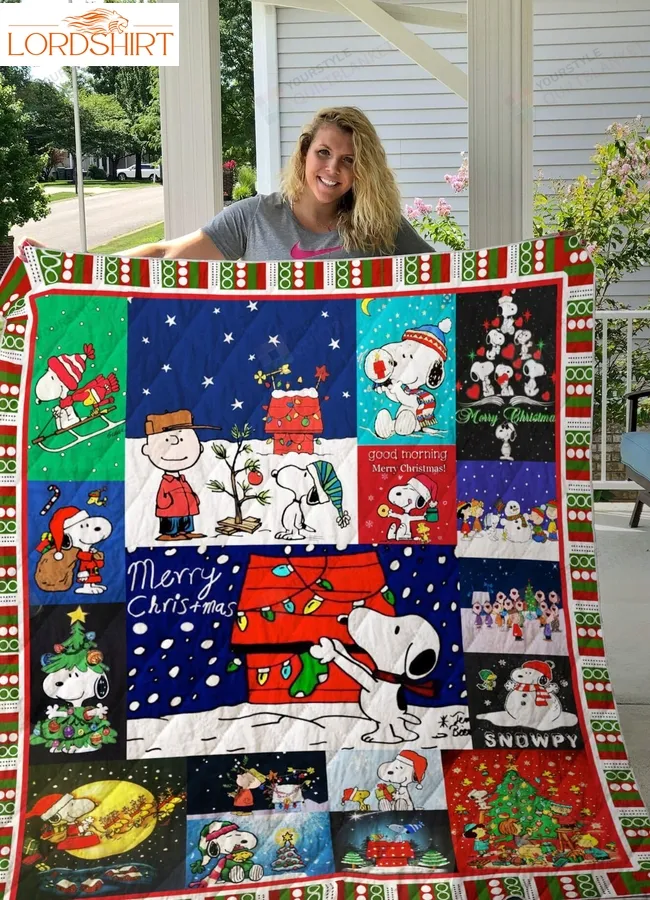 Snoopy Christmas Quilt Blanket