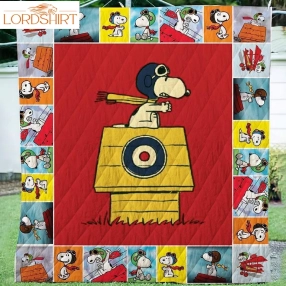 Snoopy Flying 3D Customized Quilt