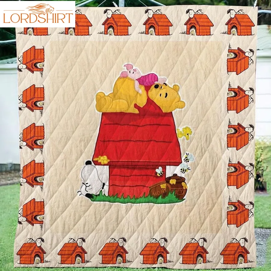 Snoopy House 3D Customize Quilt Blanket