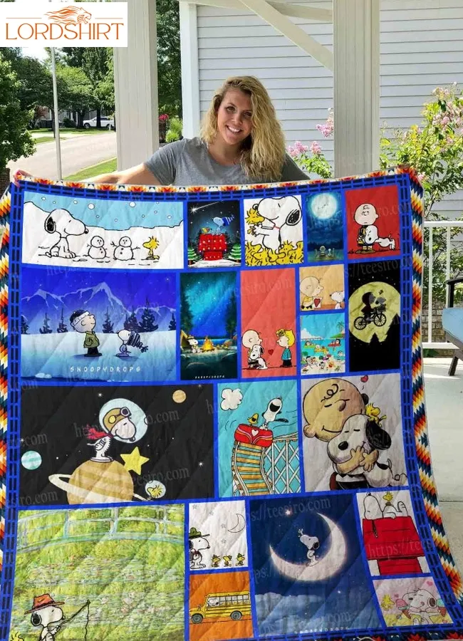 Snoopy Pics 3D Quilt Blanket