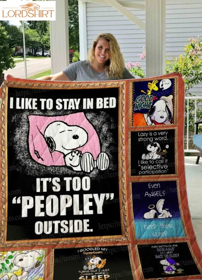 Snoopy (Sleeping) 3D Quilt Blanket